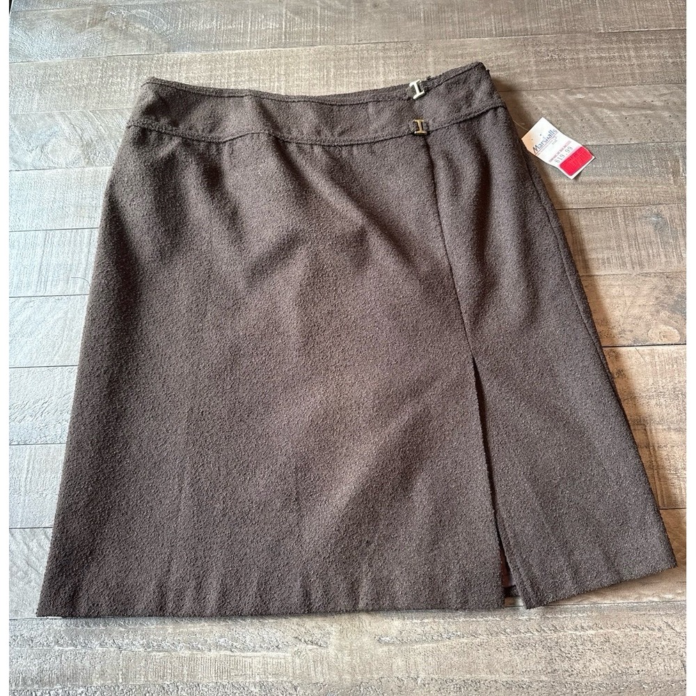 NWT Michele Women's Brown Pencil Skirt Size‎ 14